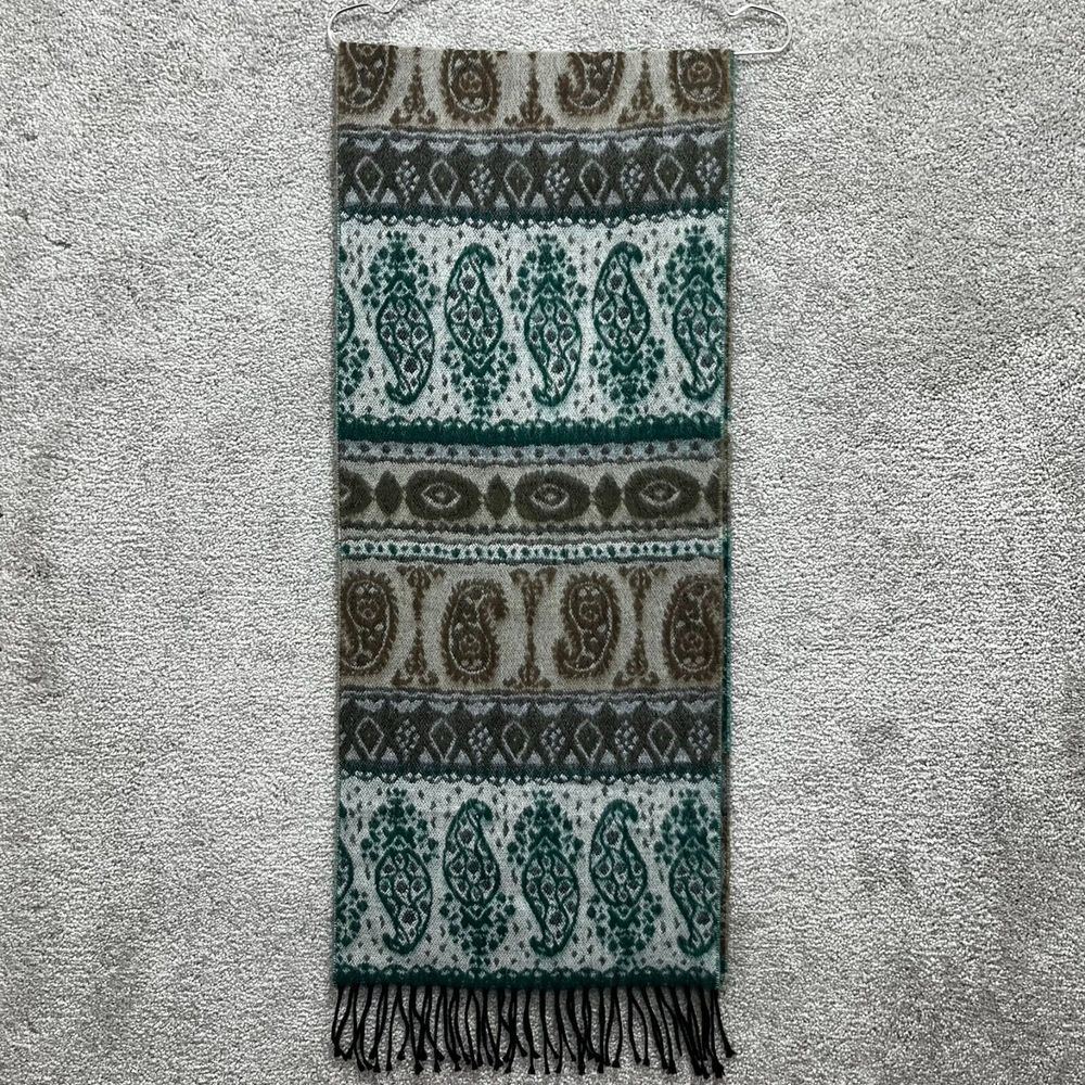Berkshire Reversible Pashmina Scarf Women's 76 x 14 Multicolor Floral Acrylic